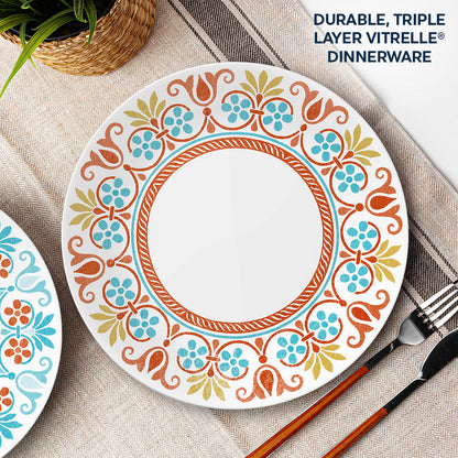 Corelle® Global Collection Terracotta Dreams 10.25” Dinner Plates, 4-pack