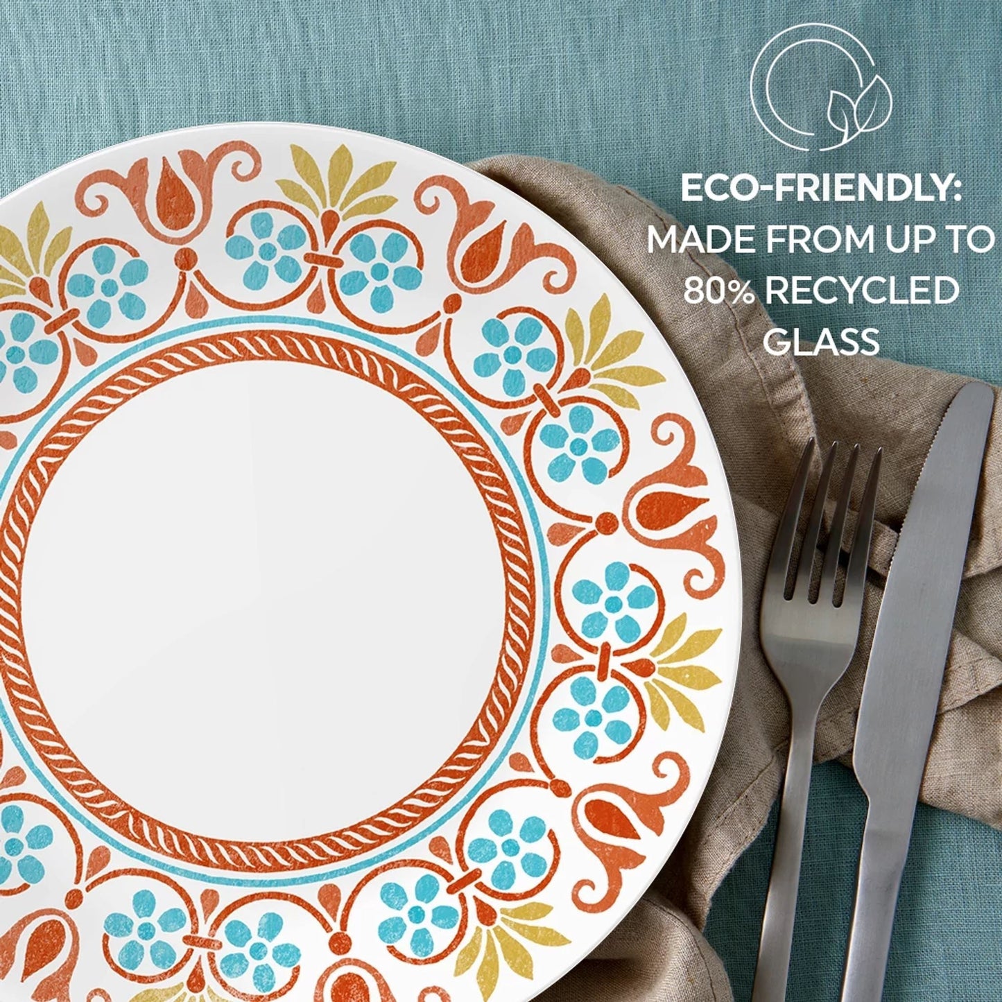 Corelle® Global Collection Terracotta Dreams 12-piece Dinnerware Set, Service for 4