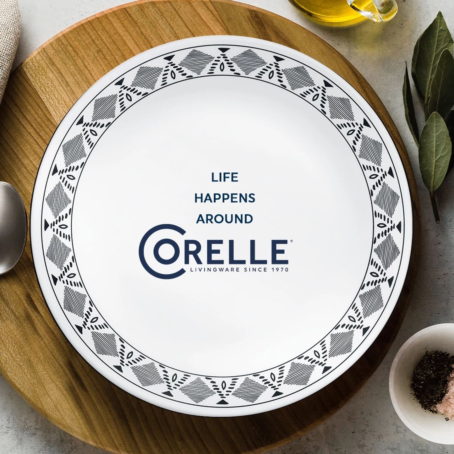 Corelle® Cusco 16-piece Mugless Dinnerware Set, Service for 4
