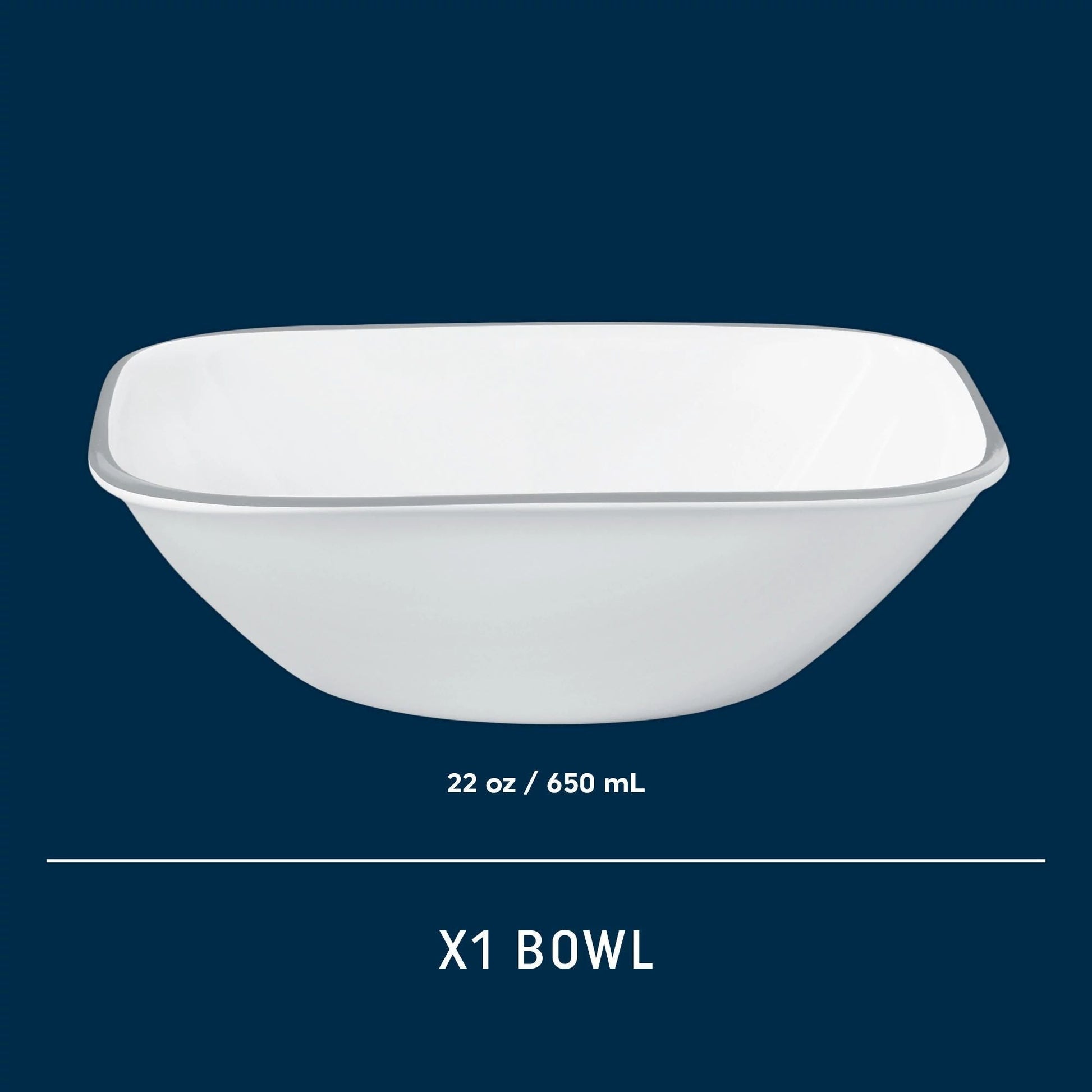 Corelle® Square Amalie 22-ounce Cereal Bowl