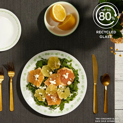 Corelle® Spring Blossom Green 10.25" Dinner Plate