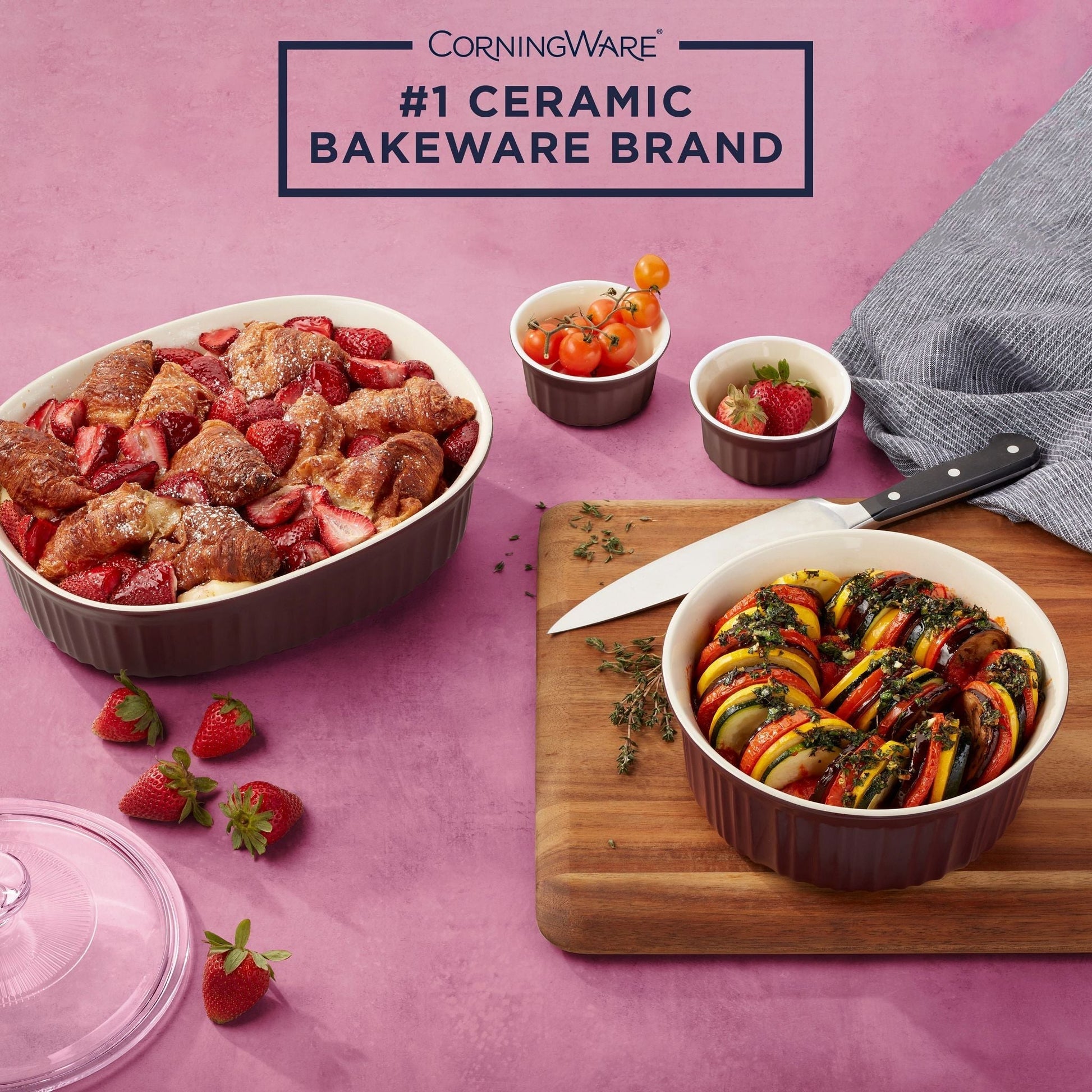 CorningWare® French Colors 12-piece Bakeware Set, Cabernet